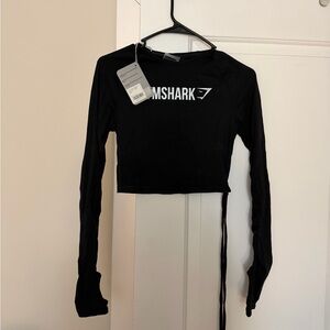 Gymshark Black Long Sleeve Crop Top